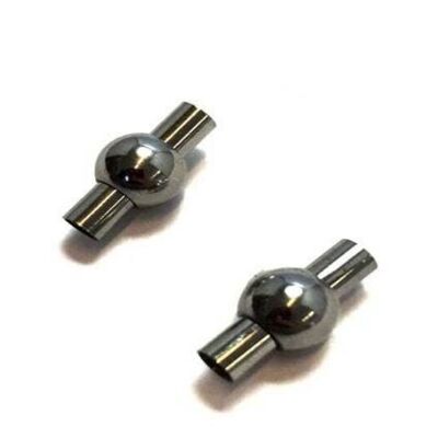 STAINLESS STEEL MAGNETIC CLASP,STEEL,MGST-01 3MM