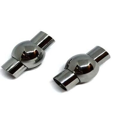 STAINLESS STEEL MAGNETIC CLASP,STEEL,MGST-01 7MM