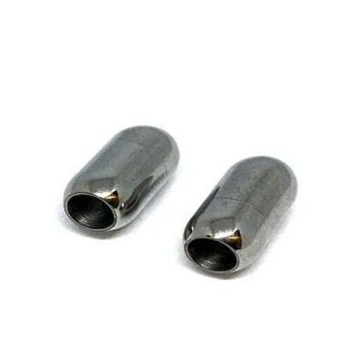 STAINLESS STEEL MAGNETIC CLASP,STEEL,MGST-03 6MM