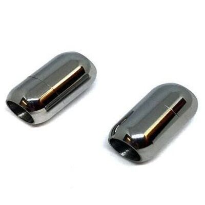 STAINLESS STEEL MAGNETIC CLASP,STEEL,MGST-03 8MM