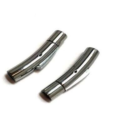 STAINLESS STEEL MAGNETIC CLASP,STEEL,MGST-06 4MM