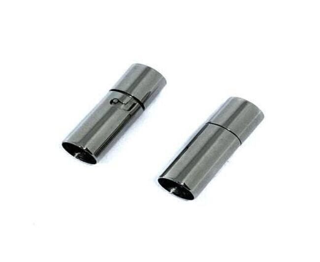 STAINLESS STEEL MAGNETIC CLASP,STEEL,MGST-07 6MM