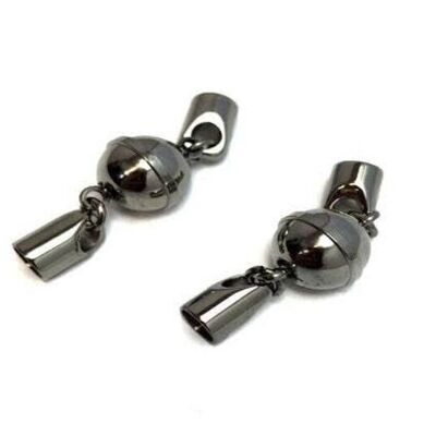 STAINLESS STEEL MAGNETIC CLASP,STEEL,MGST-08 5MM