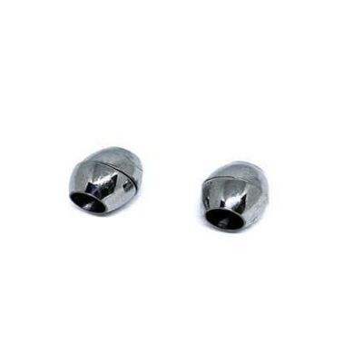 STAINLESS STEEL MAGNETIC CLASP,STEEL,MGST-100 6MM