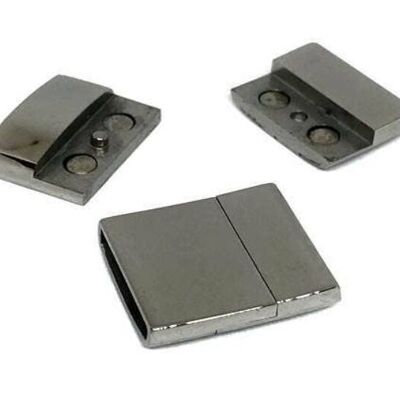 STAINLESS STEEL MAGNETIC CLASP,STEEL,MGST-103-20*4MM