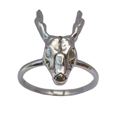 Wunderschöner Ring in Chinkara-Form aus 925er Sterlingsilber