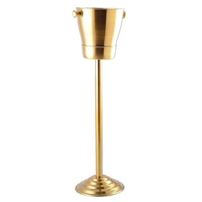 CHAMPAGNE BUCKET MAT GOLD ON FOOT H84CM