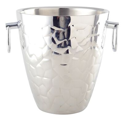 DOUBLE WALL SILVER CHAMPAGNE BUCKET 19.5CM