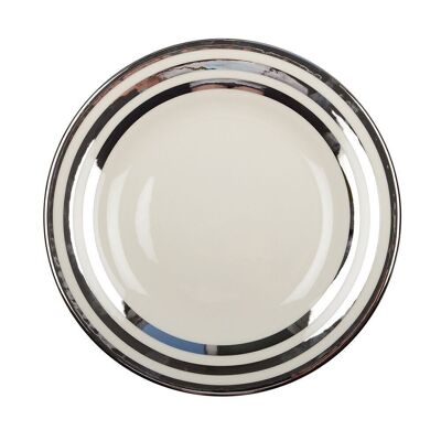 ASSIETTES PLATE TRIPLE FILET ARGENT 27CM