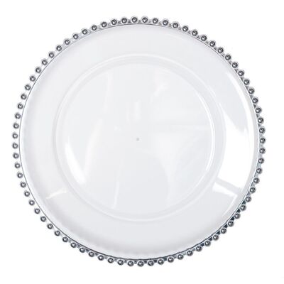 DESSOUS D'ASSIETTE BOULE ARGENT