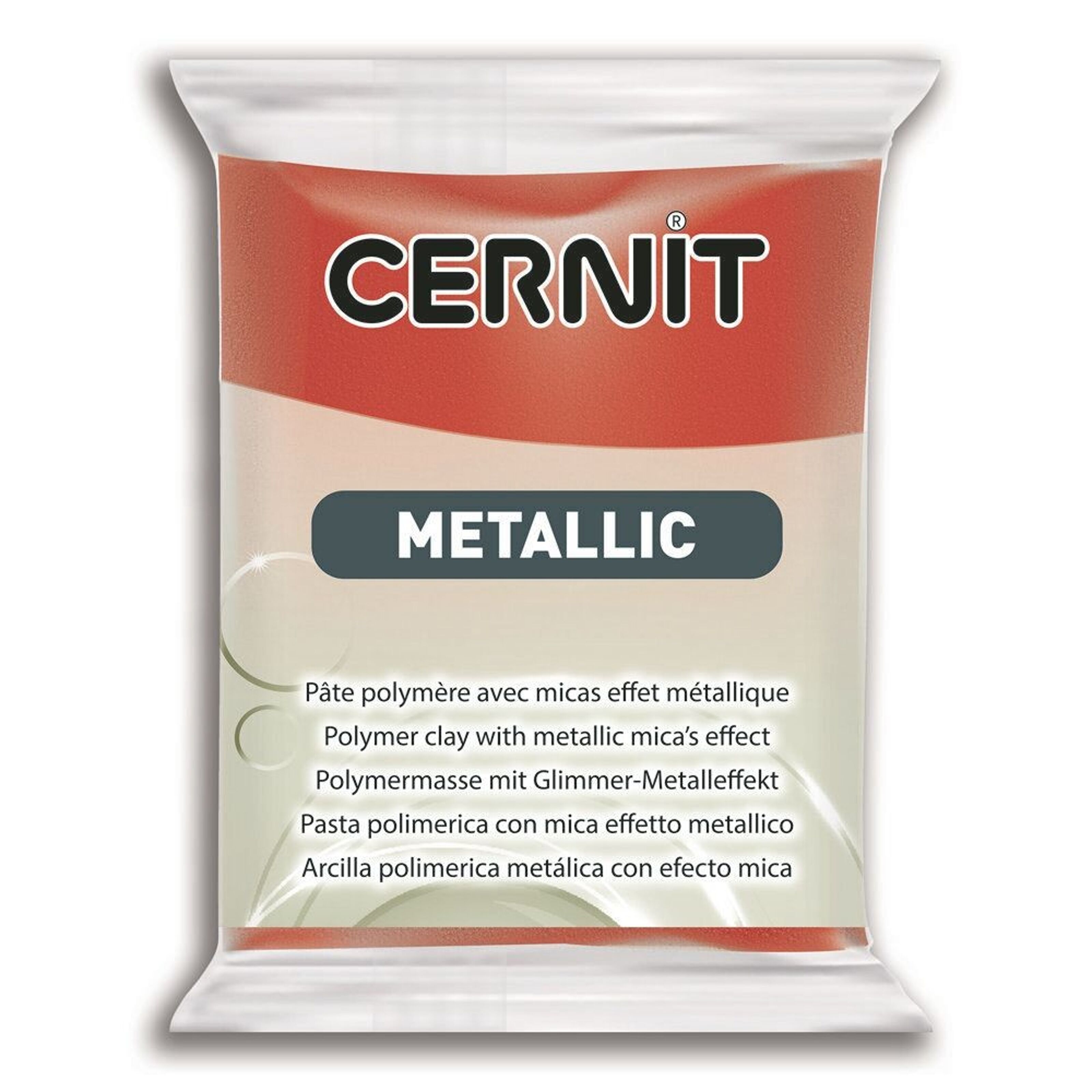 Arcilla polimérica cernit translucent 56gr blanco glitter