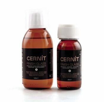 Cernit Kit Finition Verre 120 ml + 60 ml 1