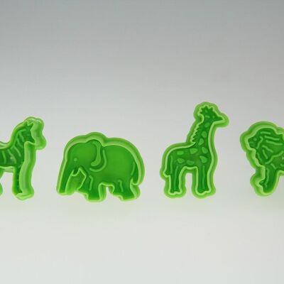 Plunger Cutters [Elephant Lion Zebra Giraffe)