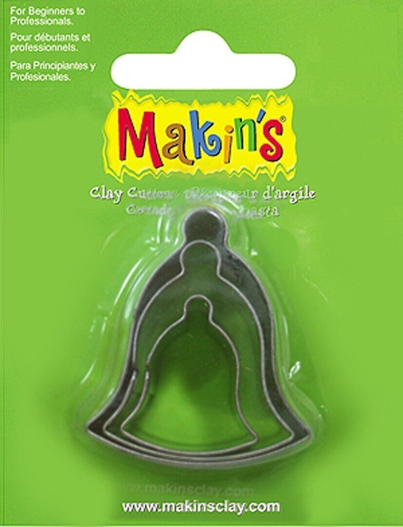 Set 3 pezzi di campana taglierina in acciaio inossidabile