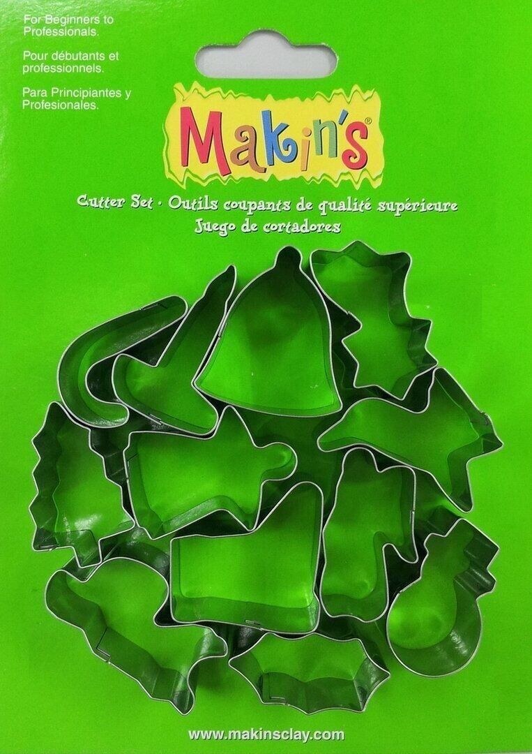 Edelstahl-Ausstecher Weihnachten 12-teiliges Set