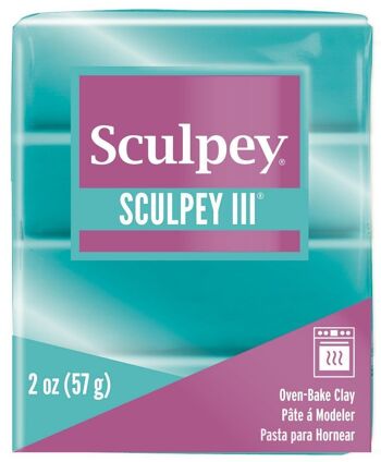 Sculpey III -- Teal Pearl 1
