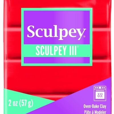 Sculpey III -- Rouge Chaud Rouge