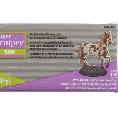 Mélange moyen Super Sculpey -- Gris, 1 lb (454 g)