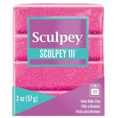 Sculpey III -- Glitter rosa