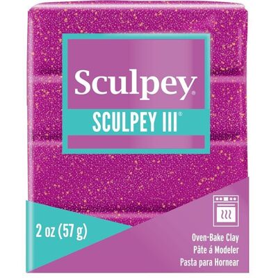 Sculpey III -- Glitter viola