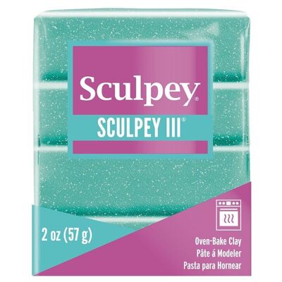Sculpey III -- Turquoise Glitter
