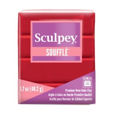 Soufflé Sculpey - Pastel de cerezas
