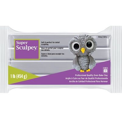 Super Sculpey – Gris, 1 lb (454 g)