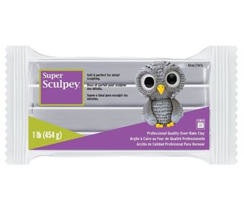 Super Sculpey – Gris, 1 lb (454 g) 1