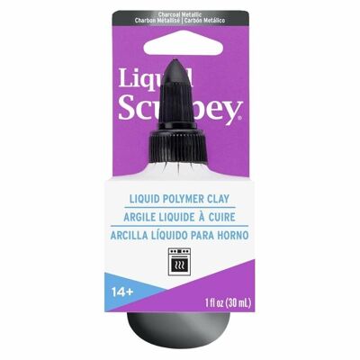 Liquide Sculpey – Charbon métallisé, (30 ml)