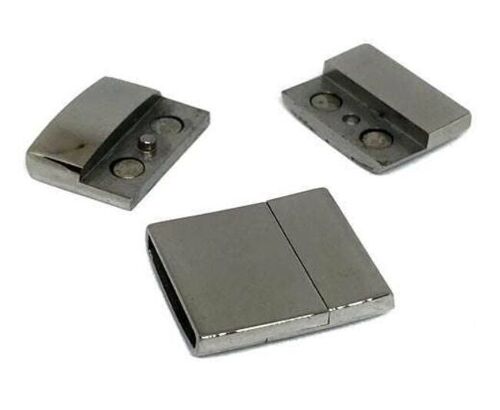 STAINLESS STEEL MAGNETIC CLASP,STEEL,MGST-111-20*2.5MM