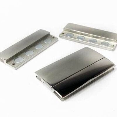 STAINLESS STEEL MAGNETIC CLASP,STEEL,MGST-111-40*3.5MM