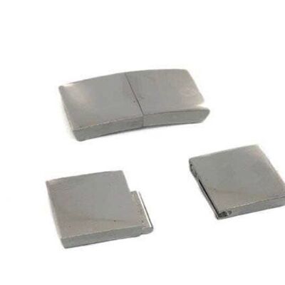 STAINLESS STEEL MAGNETIC CLASP,STEEL,MGST-114-15*3MM
