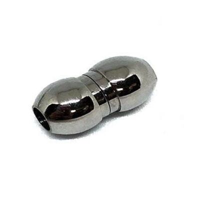 STAINLESS STEEL MAGNETIC CLASP,STEEL,MGST-125 4MM