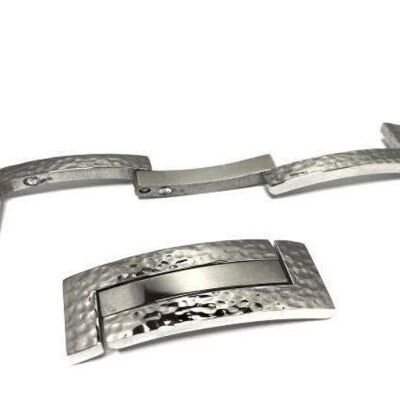 STAINLESS STEEL MAGNETIC CLASP,STEEL,MGST-137-16*3.2MM