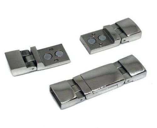 STAINLESS STEEL MAGNETIC CLASP,STEEL,MGST-156-10*7MM