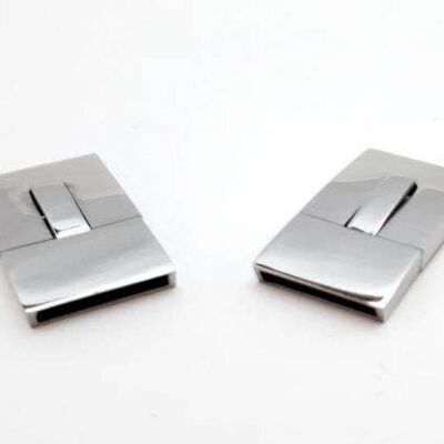STAINLESS STEEL MAGNETIC CLASP,STEEL,MGST-161-15*3MM