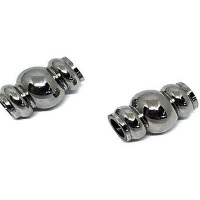 STAINLESS STEEL MAGNETIC CLASP,STEEL,MGST-170 4MM