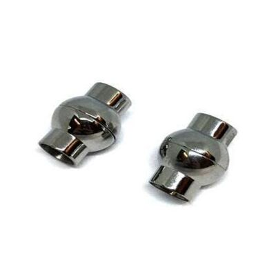 STAINLESS STEEL MAGNETIC CLASP,STEEL,MGST-19 7MM
