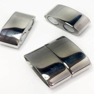 STAINLESS STEEL MAGNETIC CLASP,STEEL,MGST-198-17*7MM