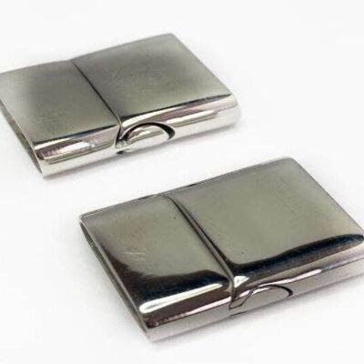 STAINLESS STEEL MAGNETIC CLASP,STEEL,MGST-32-18*5MM