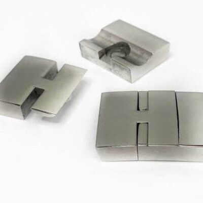 STAINLESS STEEL MAGNETIC CLASP,STEEL,MGST-33-17*5MM