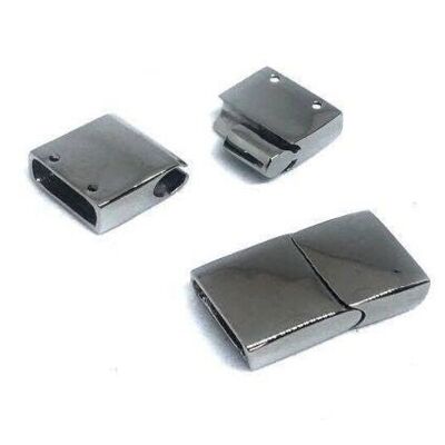 STAINLESS STEEL MAGNETIC CLASP,STEEL,MGST-94-14*6MM