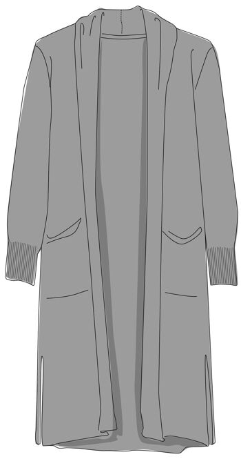 Manteau tricoté Basic GOTS 4