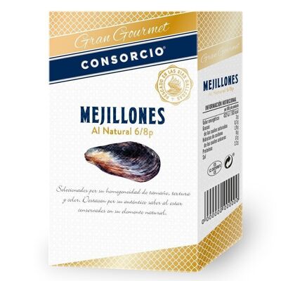 Natural mussels 6/8 units Consorcio Gran Gourmet 111g