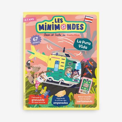 NEW ! Costa Rica - Activity magazine for children 4-7 years old - Les Mini Mondes