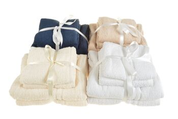 Bale de serviettes en quatre pièces Hotel Essentials – Ruban noué (crème) 3