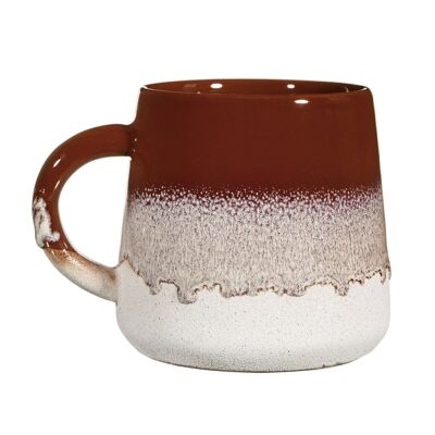Schokoladenbraune Tasse mit Mojave-Glasur