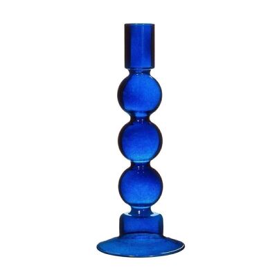 Bubble Kerzenhalter Blau