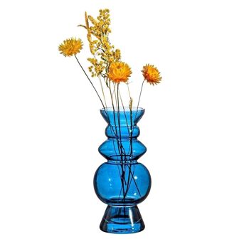 Vase en verre Selina Bleu 2