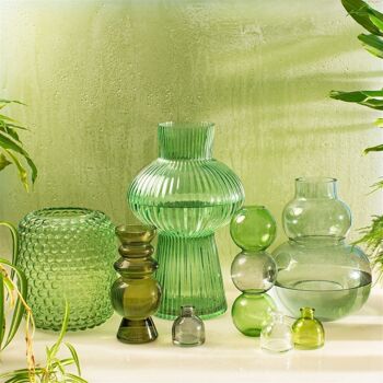 Vase en verre Selina Vert 5